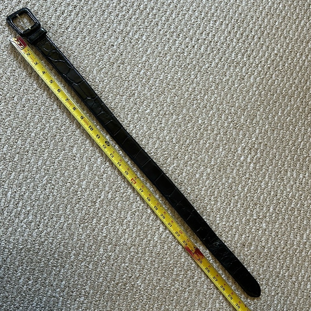 Classic Black Alligator Belt